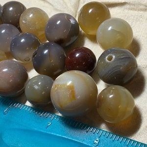 *SOLD* Round Agate Beads